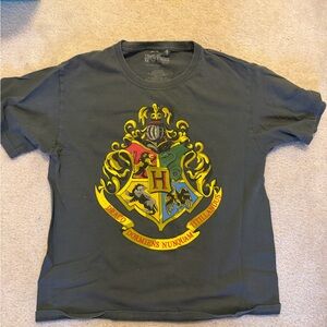 Kids Hogwarts Emblem T-Shirt - Dark Gray
